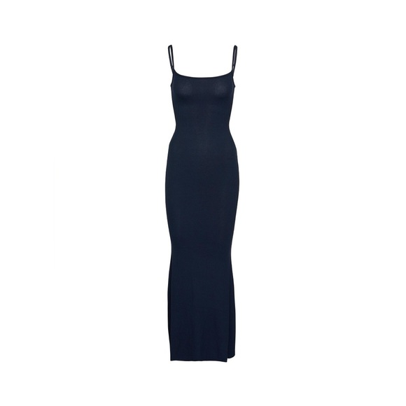 SKIMS Navy Lounge Sleeveless Maxi Dress L - Picture 3 of 9